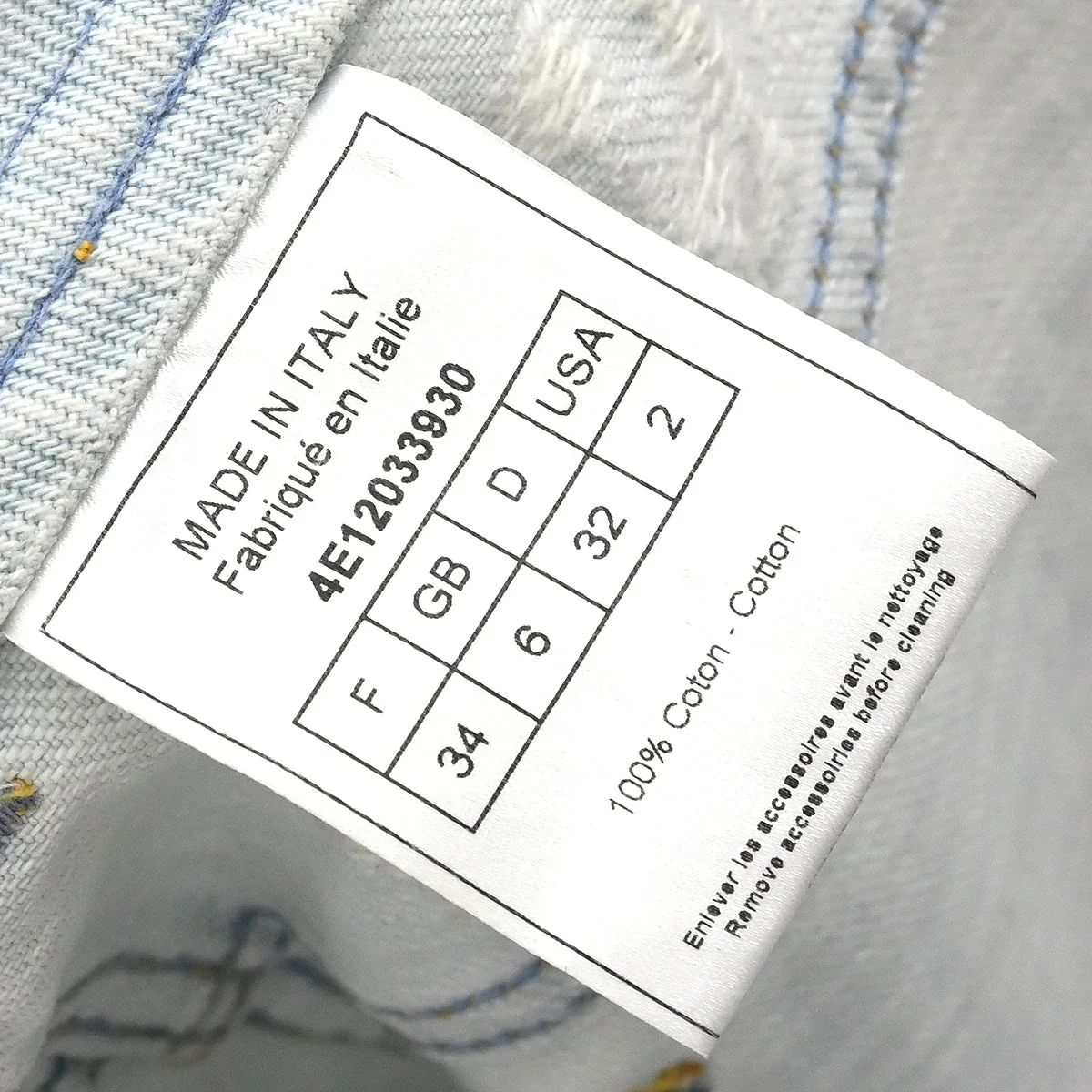 Christian Dior 2004 Skirt Denim Light Blue #34 - Image 9