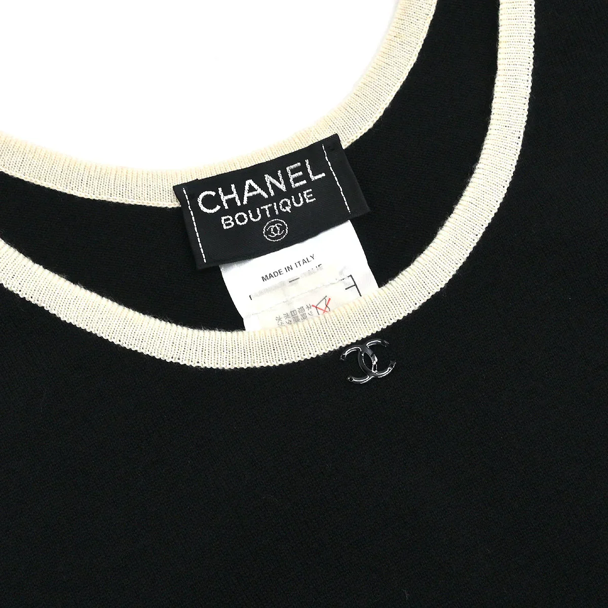 Chanel 1998 Sleeveless Short Jumpsuit Black #38 - Image 5