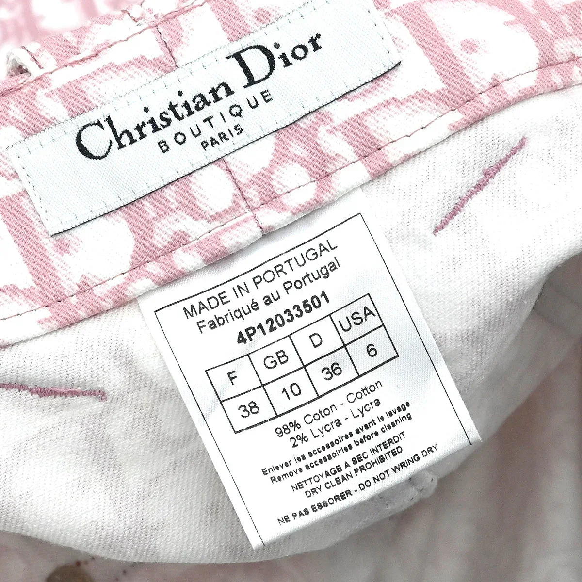 Christian Dior 2004 Skirt Trotter Pink #38 - Image 8