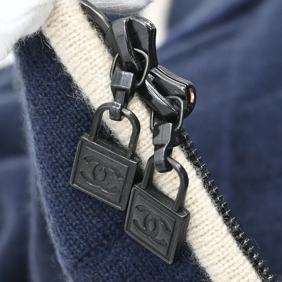 Chanel 2009 Sport Line Setup Suit Jacket Sleeveless Dress Navy #34 - Image 11