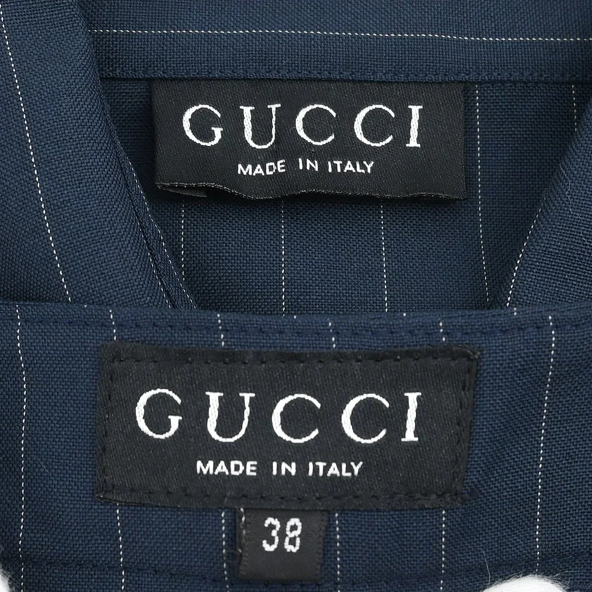 Gucci Setup Blouse Shirt Short Pants Navy #42 #38 - Image 8