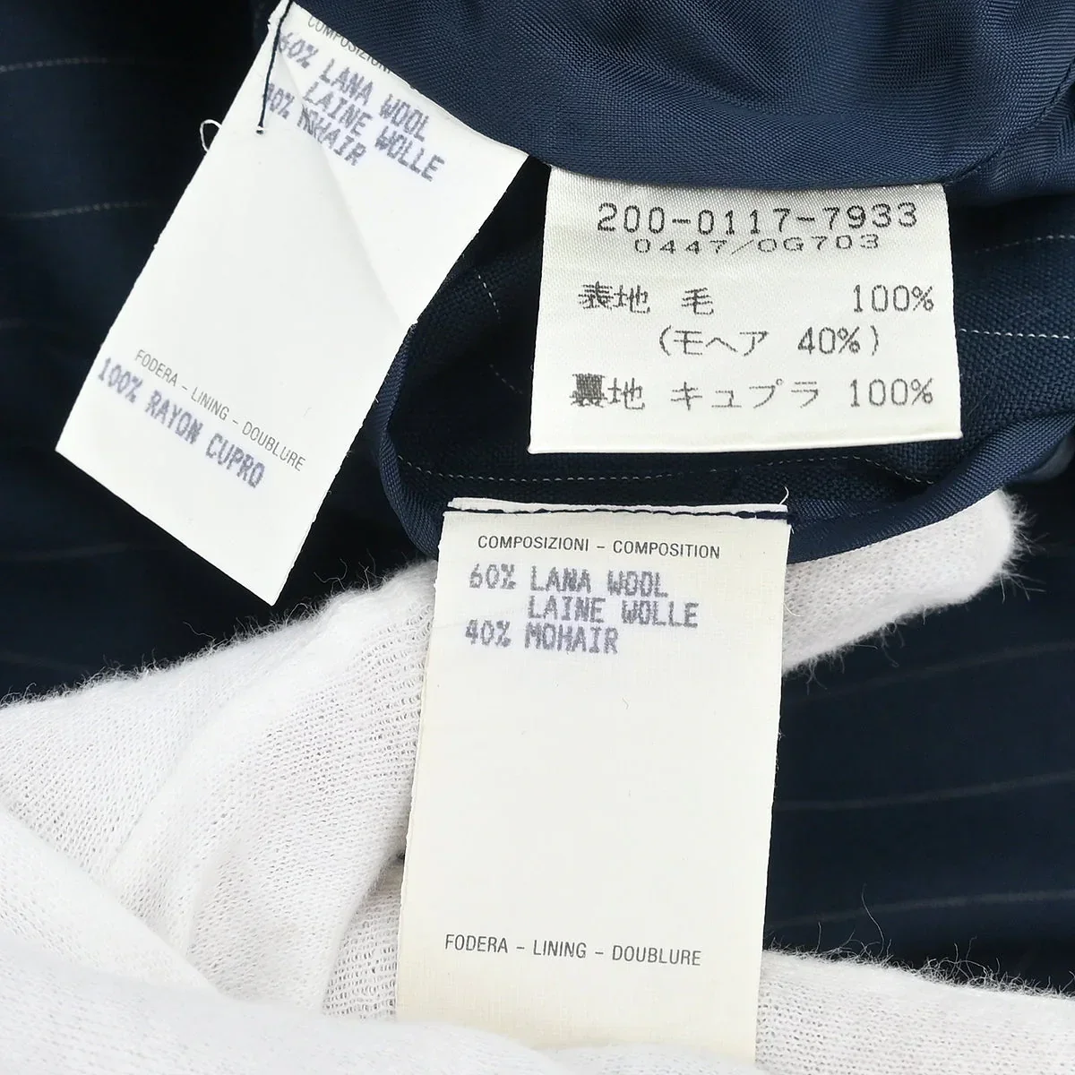 Gucci Setup Blouse Shirt Short Pants Navy #42 #38 - Image 9
