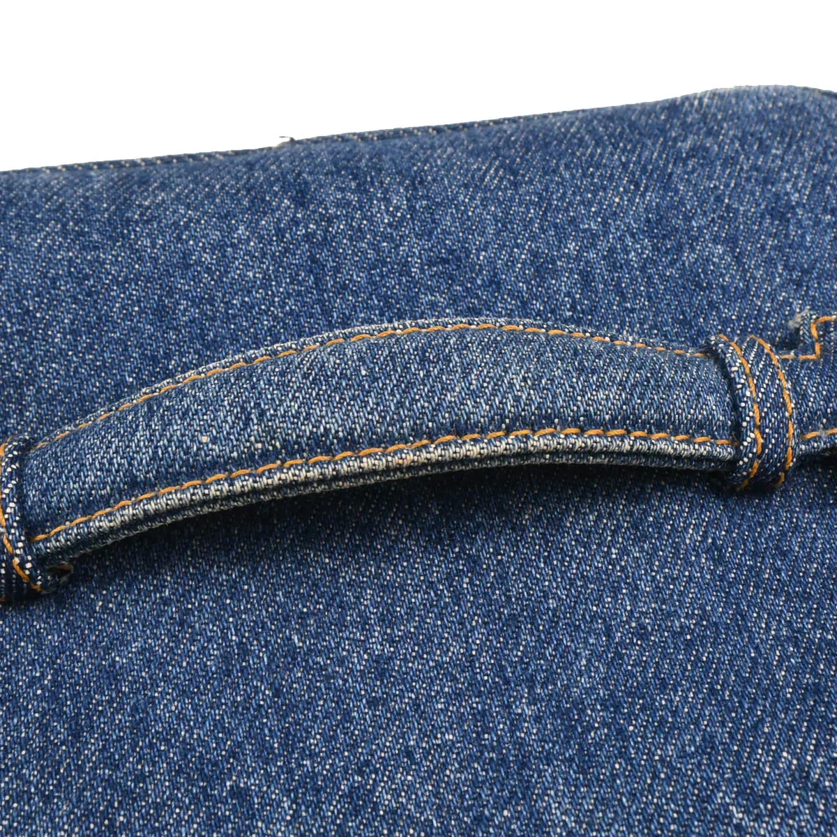 Chanel 1996-1997 Blue Denim Vanity Handbag - Image 6