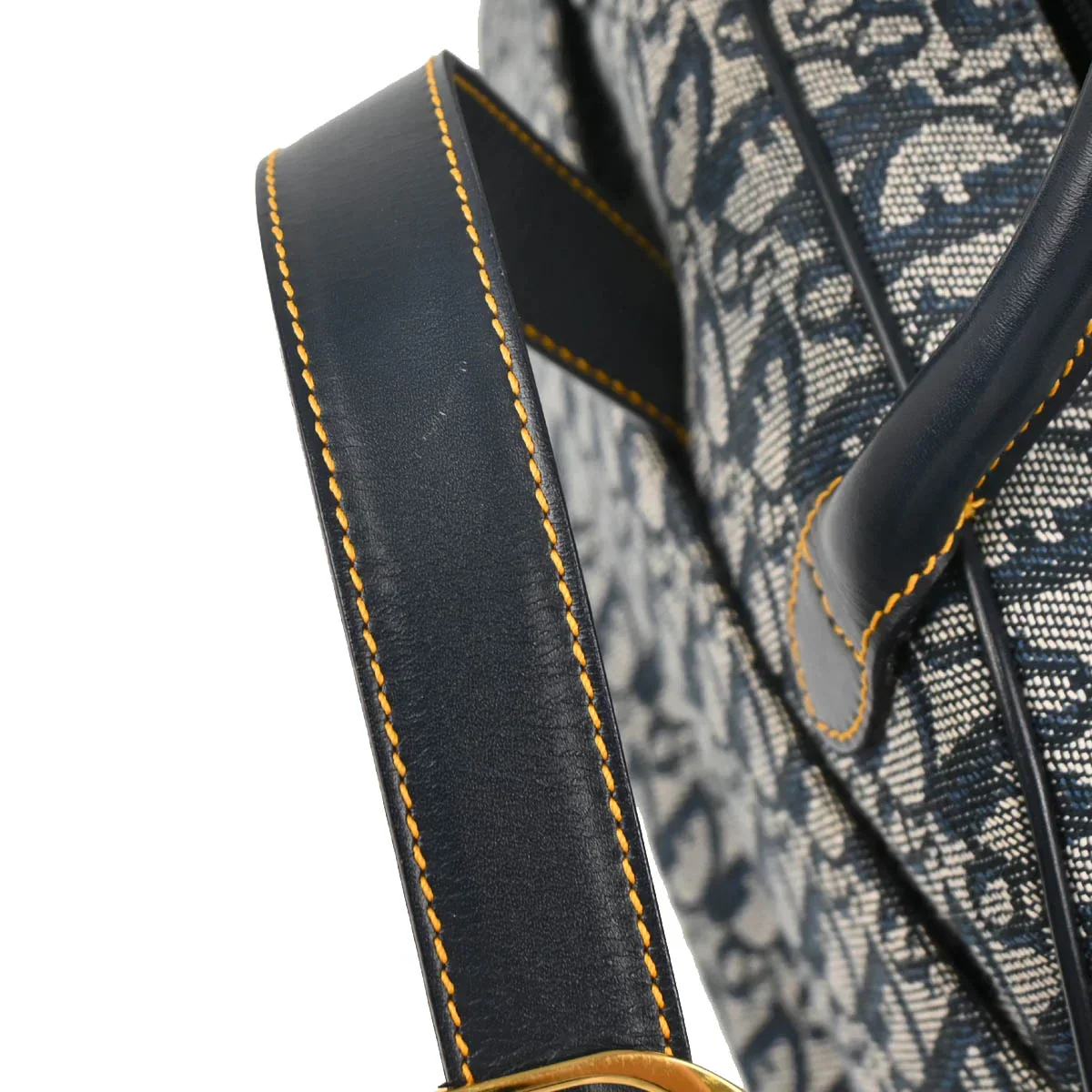 Christian Dior 2002 Navy Double Saddle Trotter Handbag - Image 6