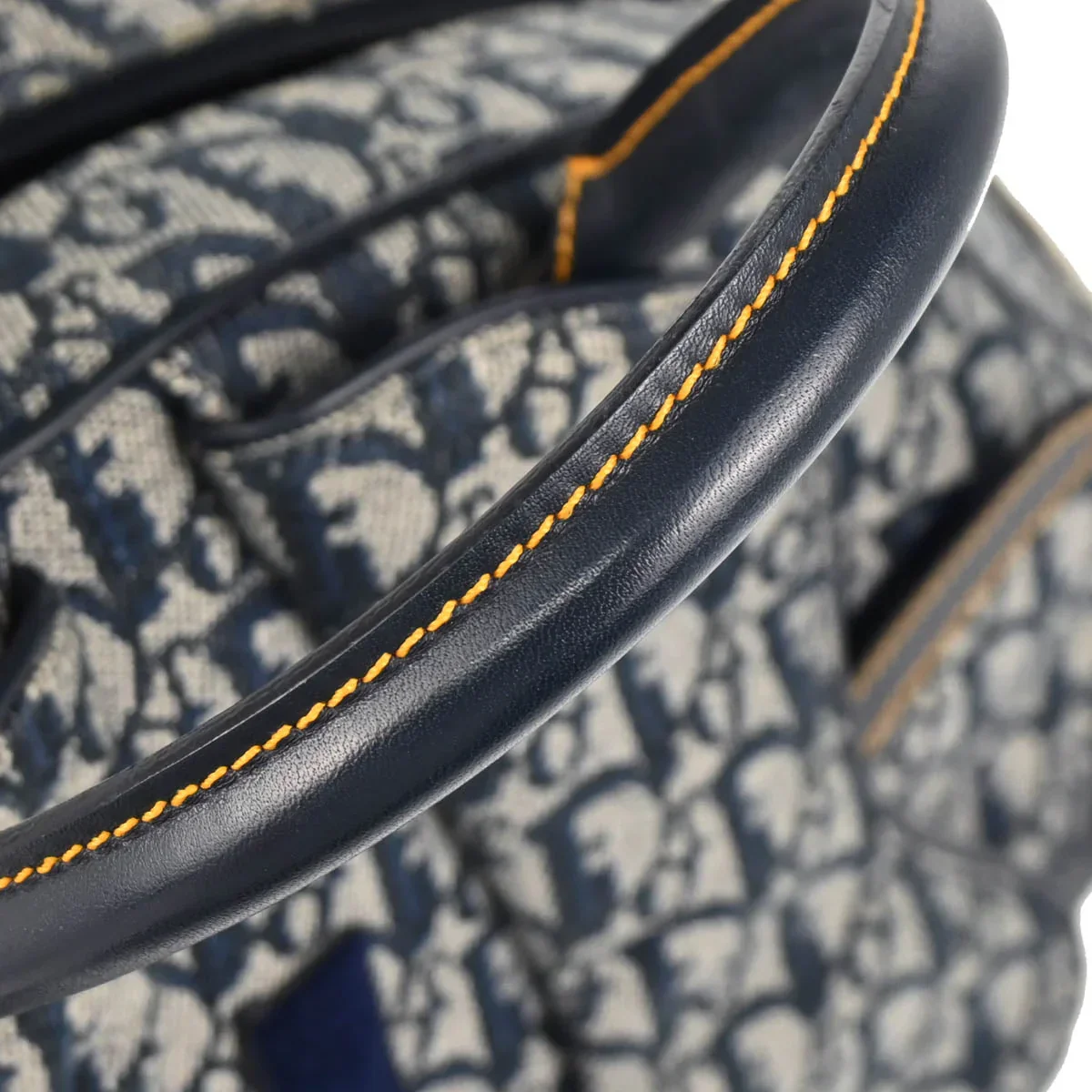 Christian Dior 2002 Navy Double Saddle Trotter Handbag - Image 7