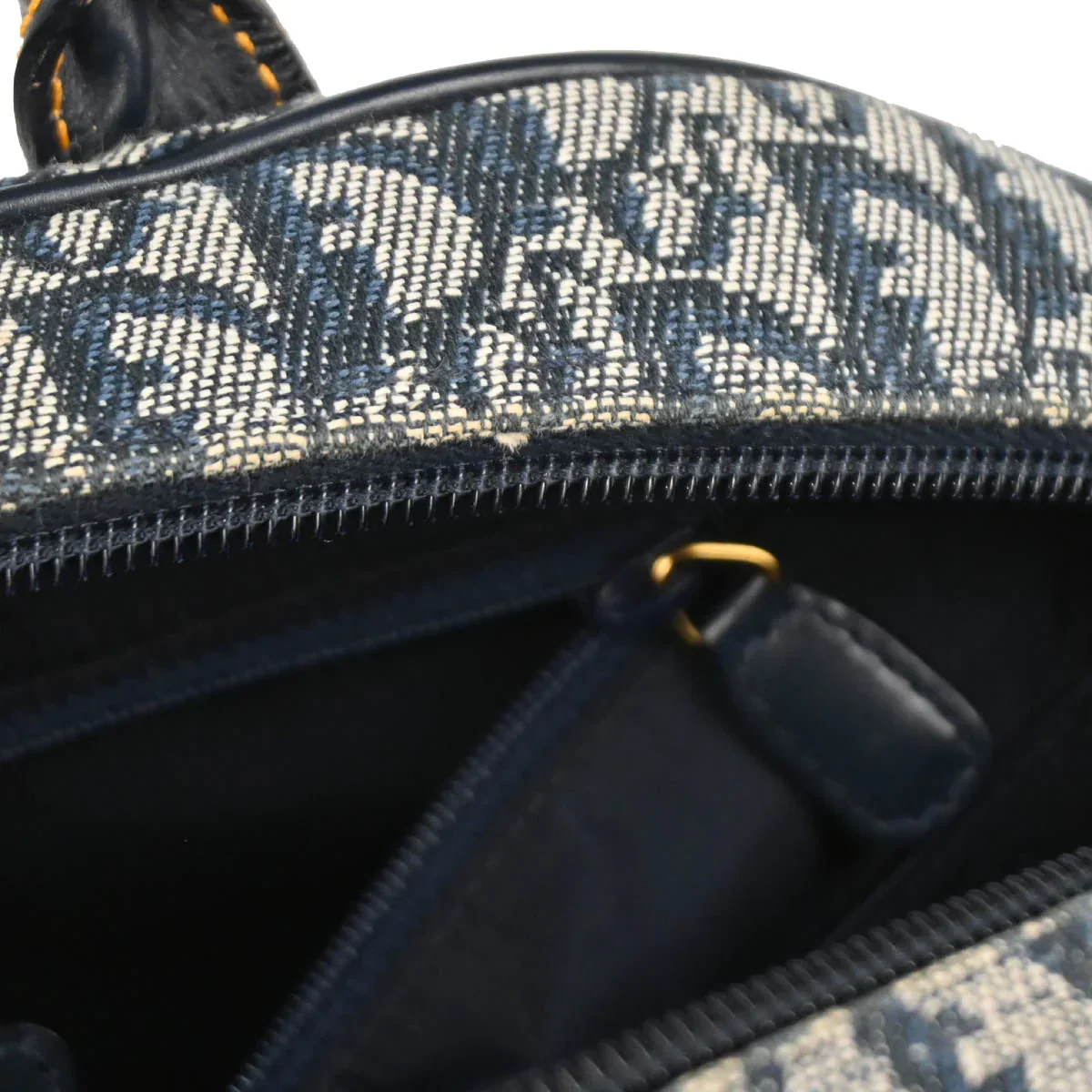 Christian Dior 2002 Navy Double Saddle Trotter Handbag - Image 9