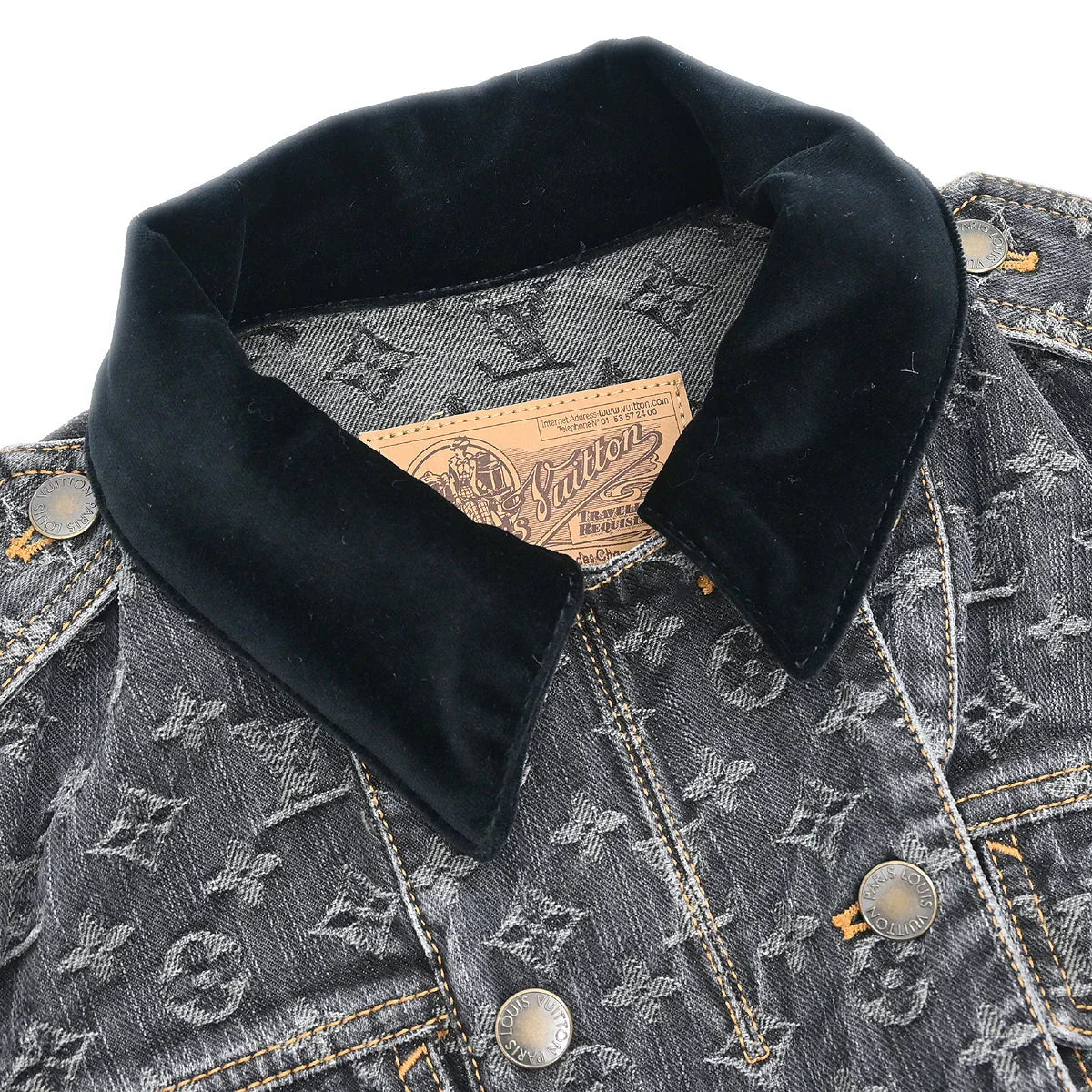 Louis Vuitton 2007 Denim Jacket Gray #36 - Image 3