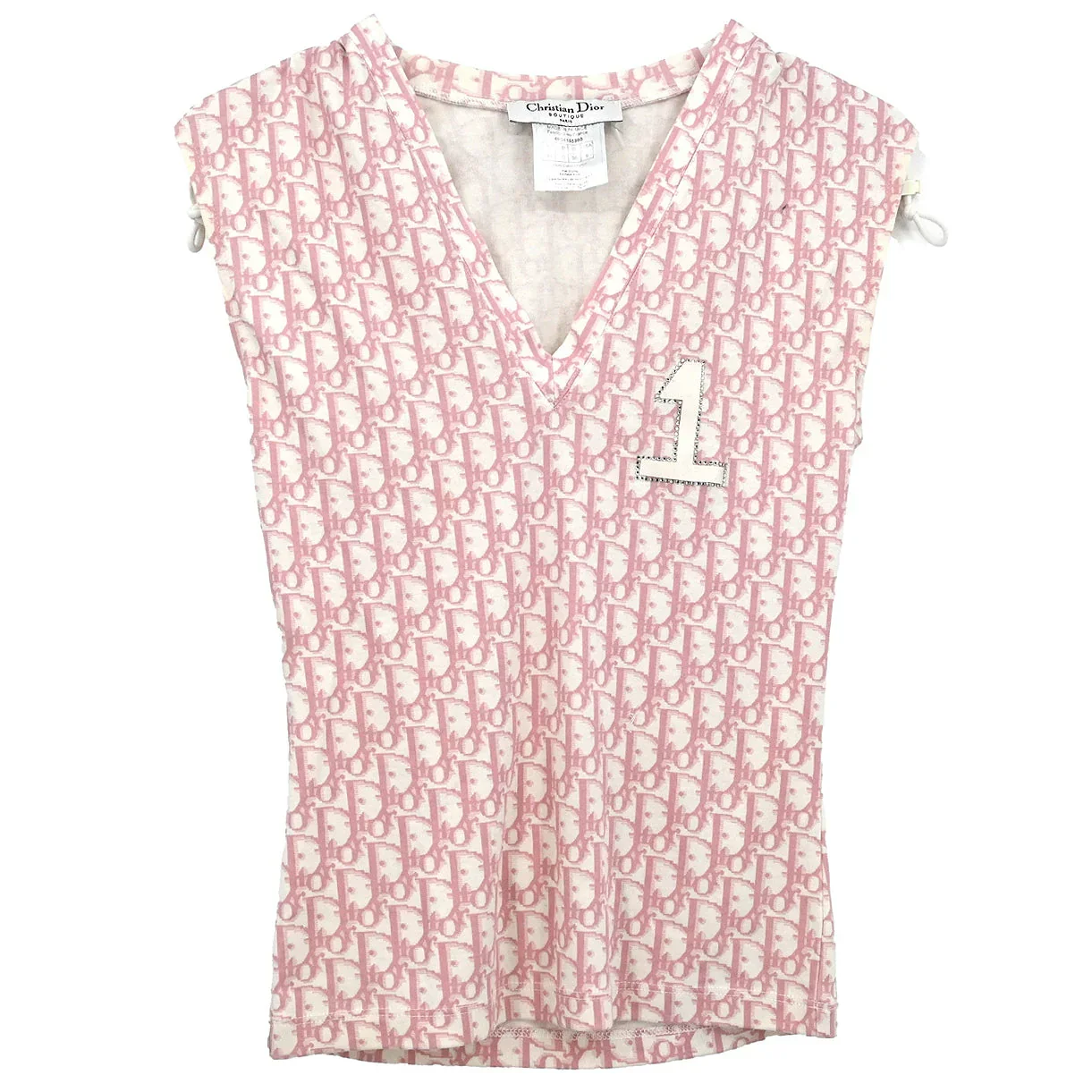 Christian Dior 2004 Trotter Sleeveless Top Pink #38
