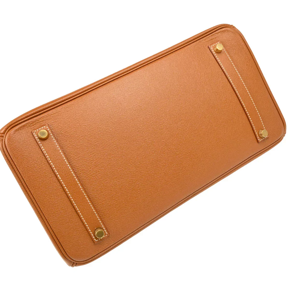 Hermes 2001 Gold Courchevel Birkin 35 Handbag - Image 5