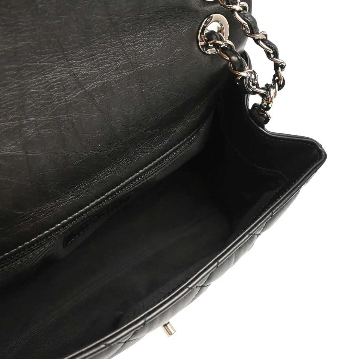 Chanel 2019 Black Calfskin Chain Around Shoulder Bag - Image 4