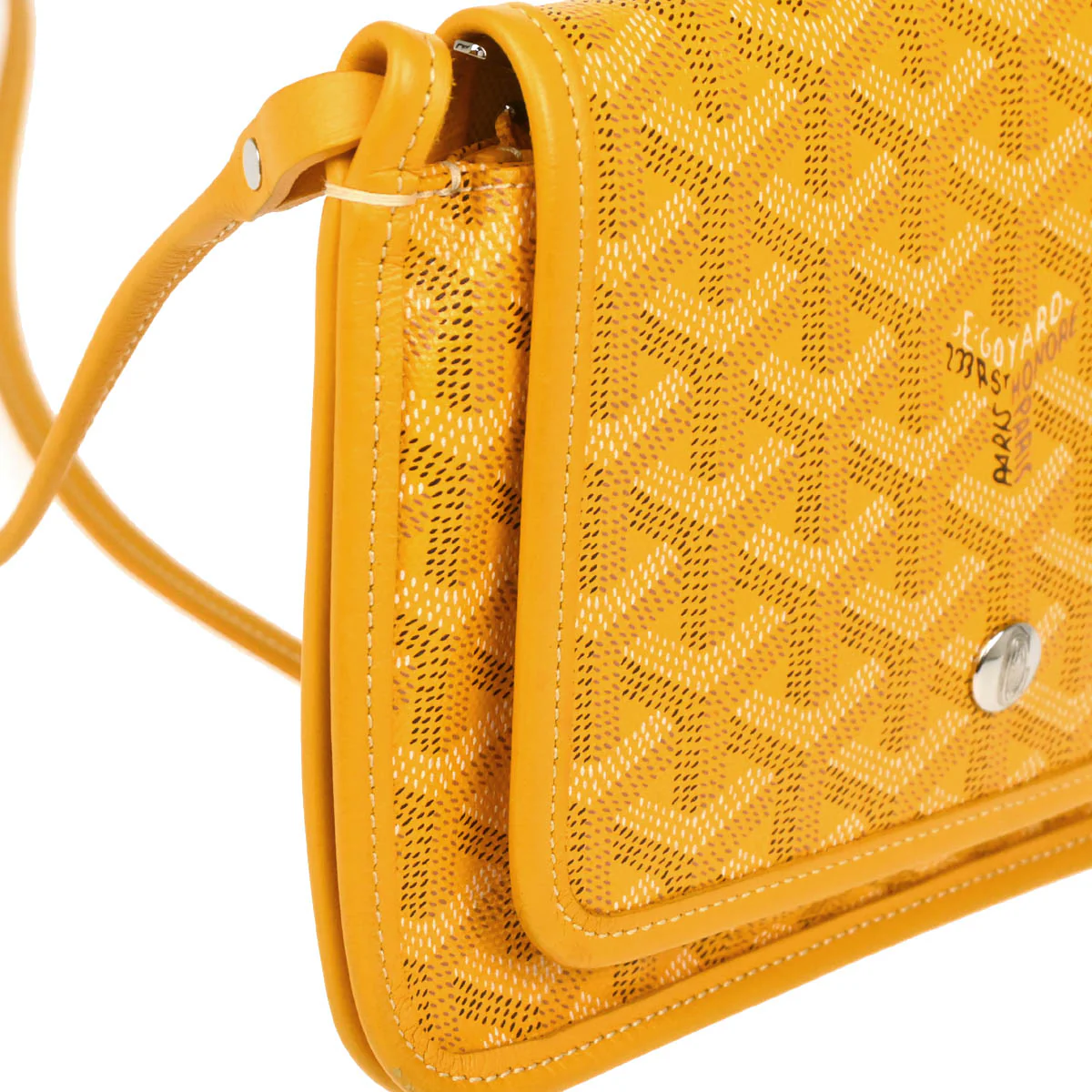 Goyard 2019 Yellow Plumet Shoulder Bag Pochette Wallet - Image 3