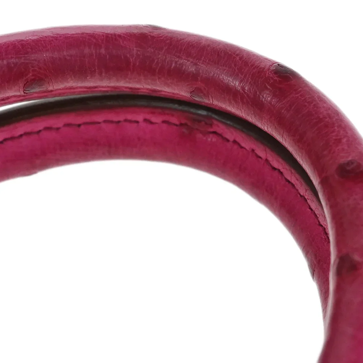 Hermes * Fuschia Pink Ostrich Birkin 25 Handbag - Image 6