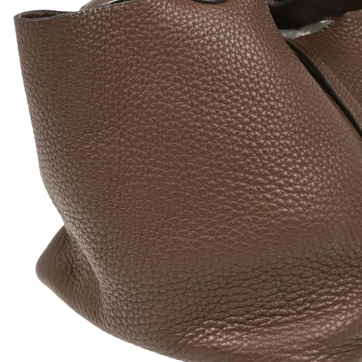 Hermes Chocolat Taurillon Clemence Picotin 22 MM Handbag - Image 3