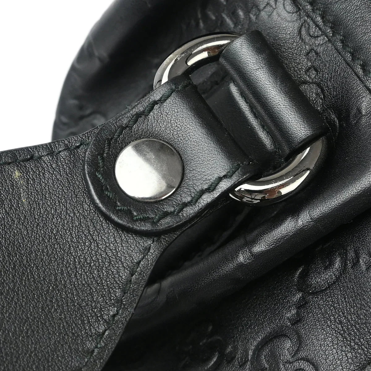 Gucci Black Leather 2way Shoulder Handbag - Image 5
