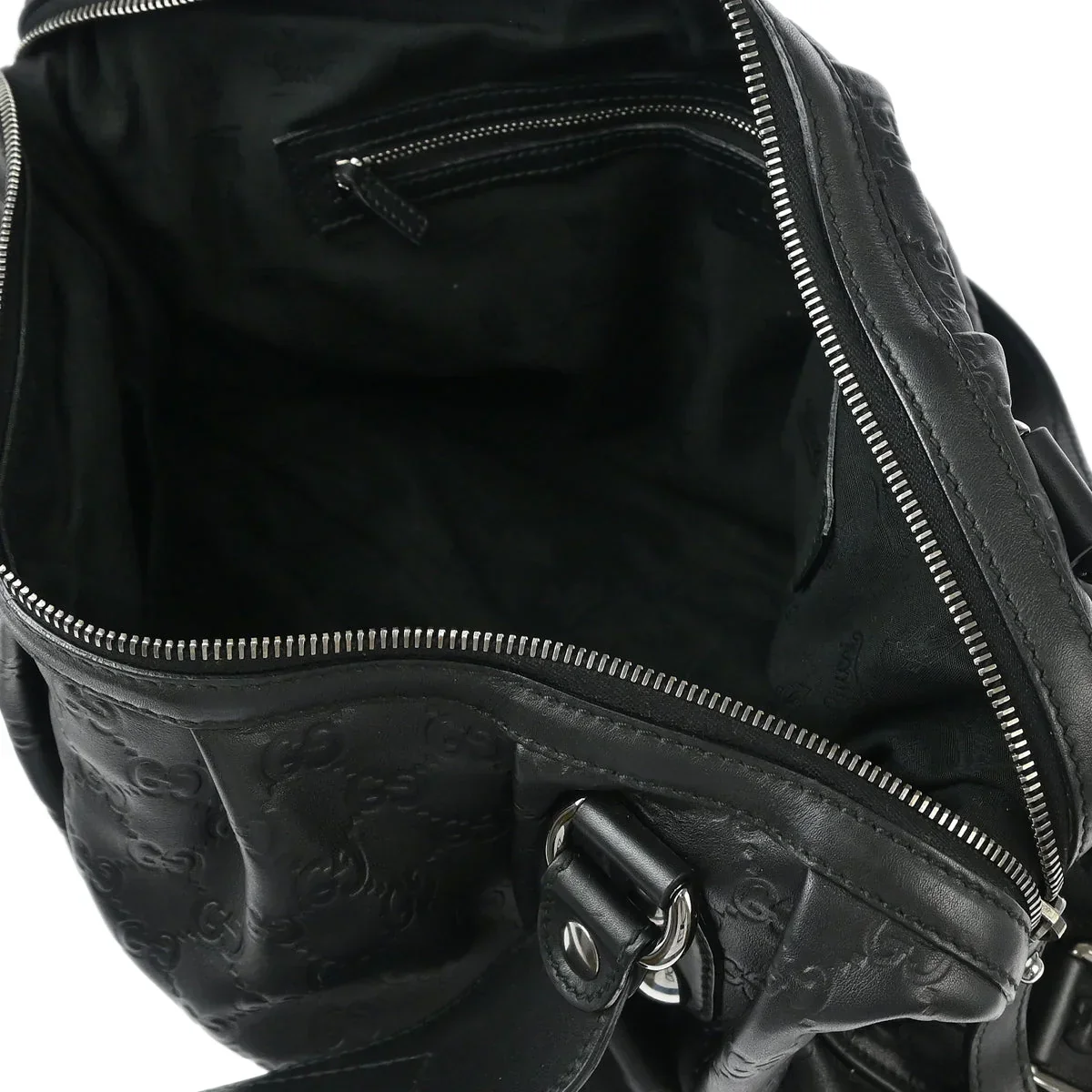 Gucci Black Leather 2way Shoulder Handbag - Image 7