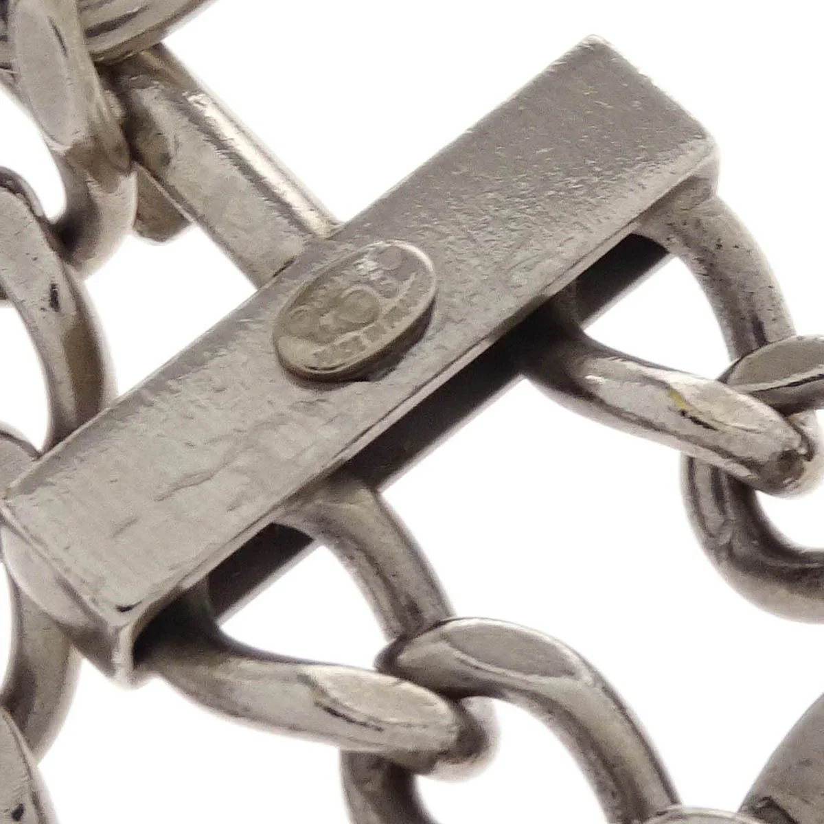 Chanel Silver Chain Belt Medallion Small Good 04S - Image 4