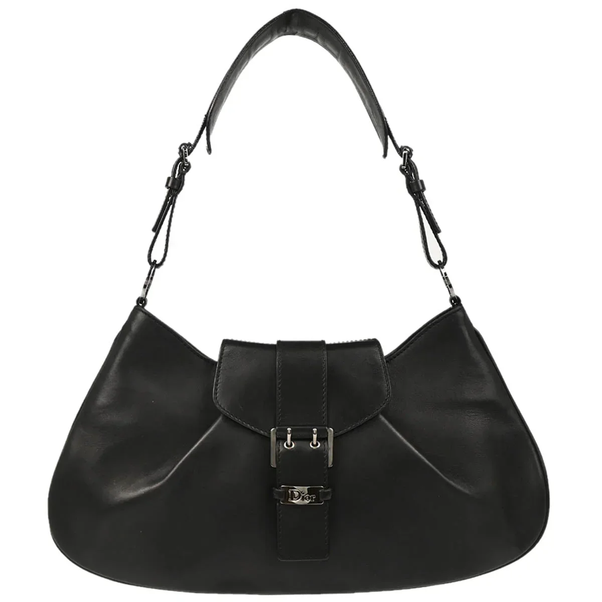 Christian Dior 2002 Black Leather Handbag
