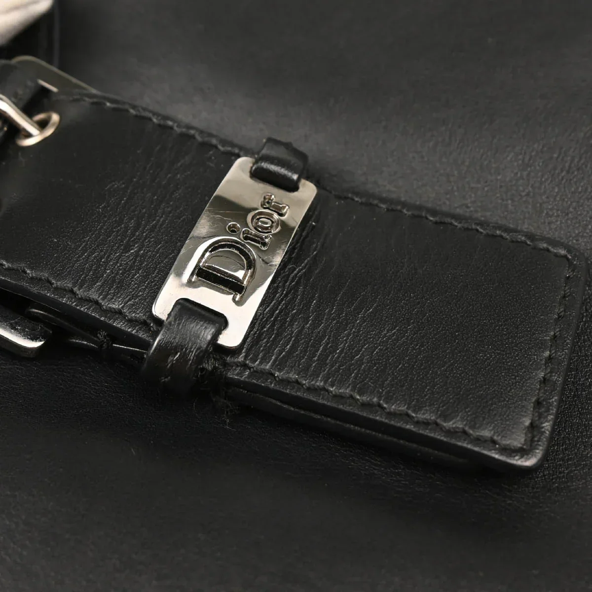 Christian Dior 2002 Black Leather Handbag - Image 7