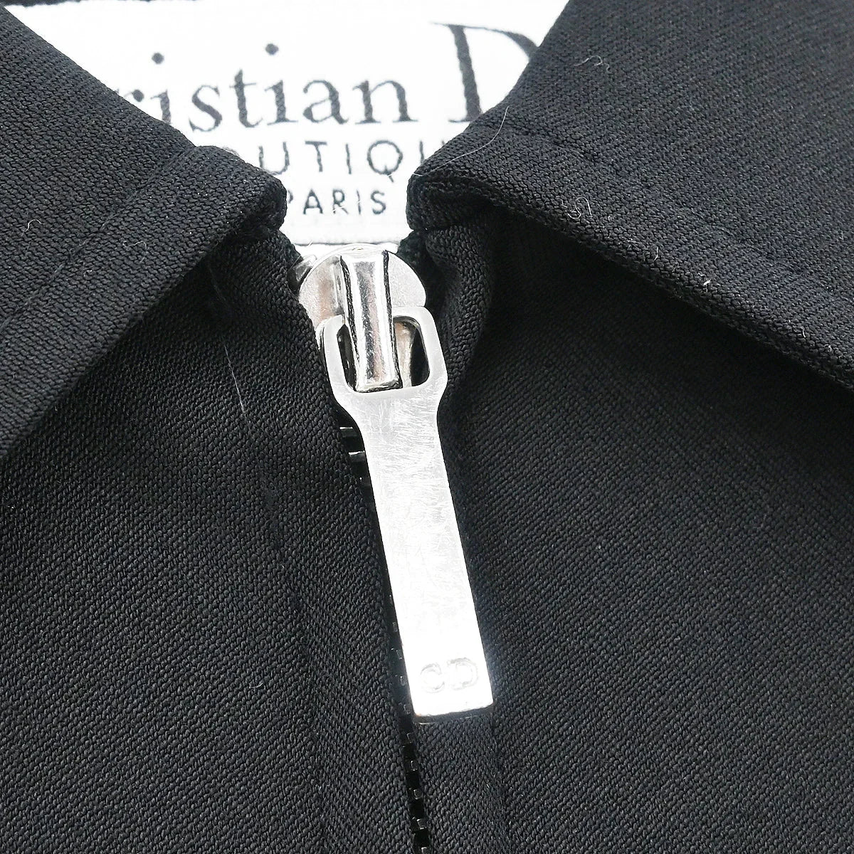 Christian Dior 2002 Zip Up Jacket Black #38 - Image 3