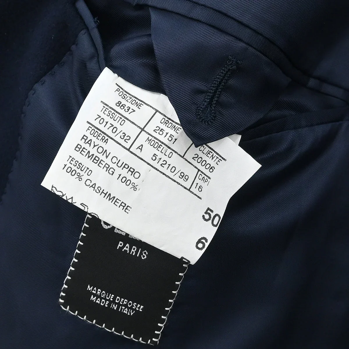 Celine Double Breasted Coat Navy #50 - Image 10