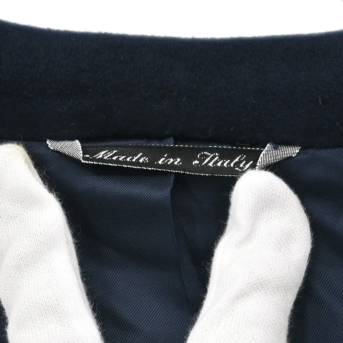 Celine Double Breasted Coat Navy #50 - Image 11