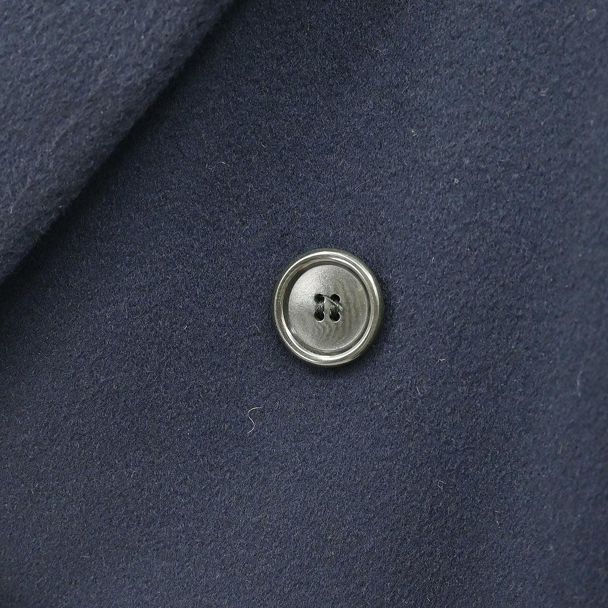 Celine Double Breasted Coat Navy #50 - Image 4