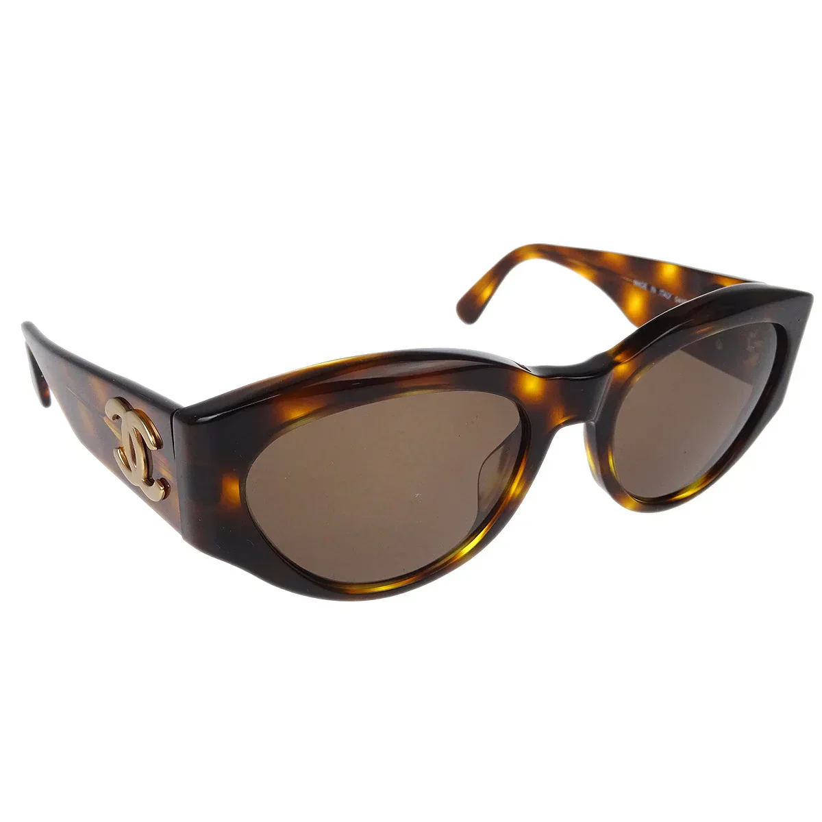 Chanel Sunglasses Eyewear Brown Small Good