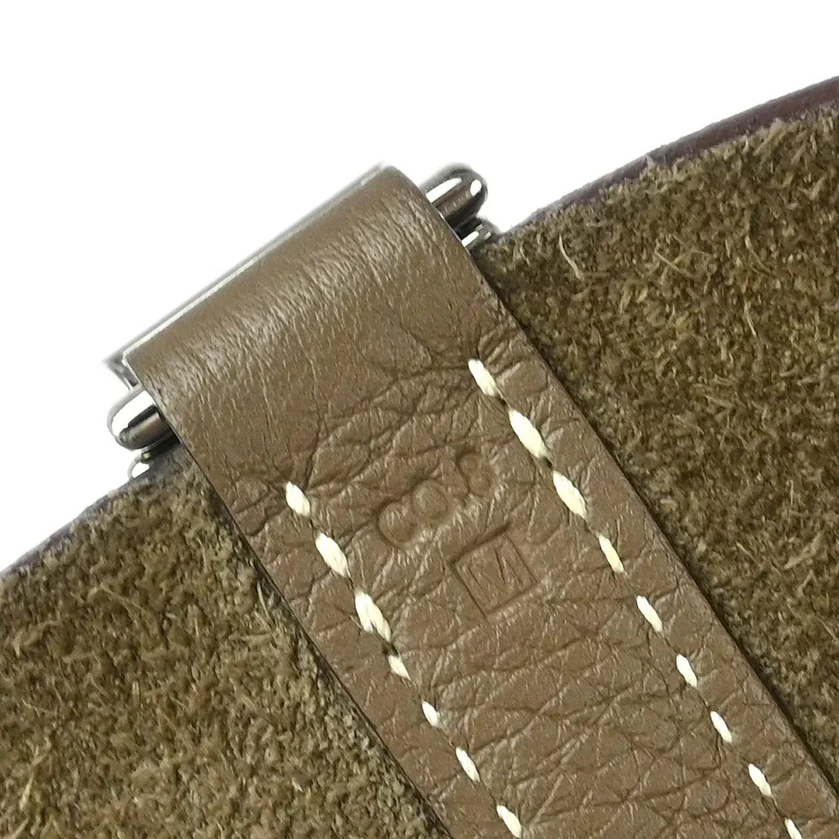 Hermes 2009 Etoupe Gray Taurillon Clemence Picotin Lock 22 MM Handbag - Image 9