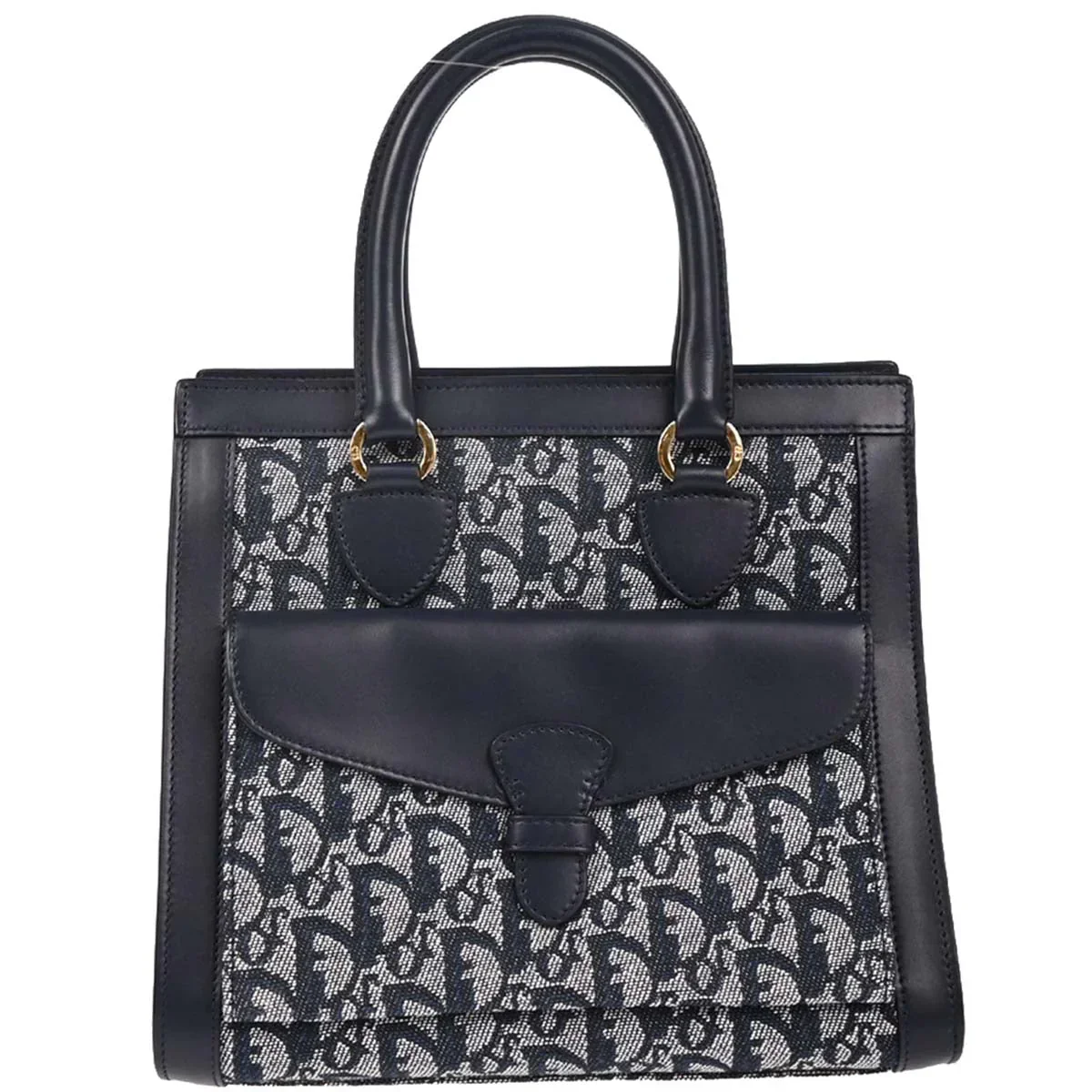 Christian Dior 2002 Navy Trotter Handbag