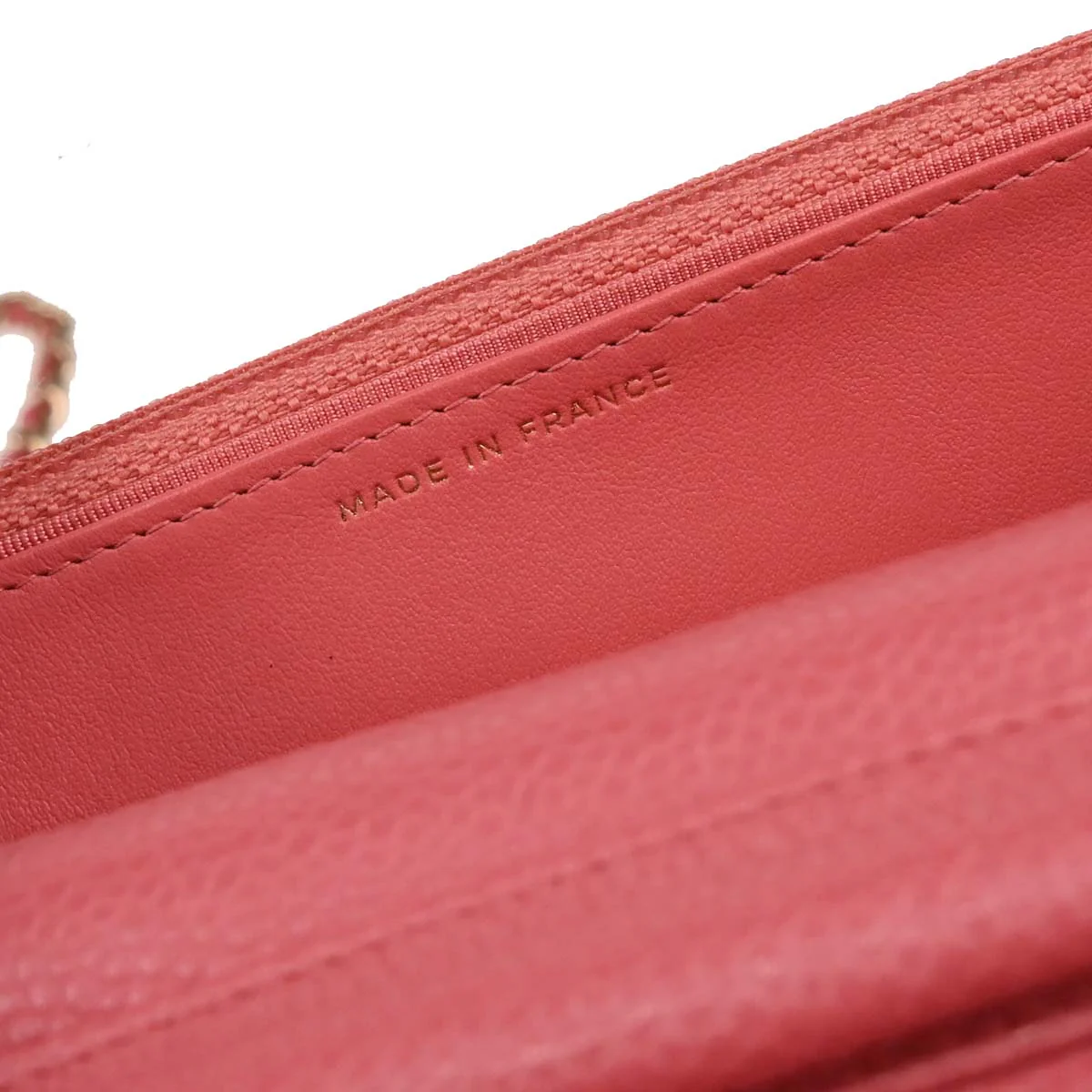 Chanel 2018 Pink Caviar Classic WOC Wallet On Chain - Image 10