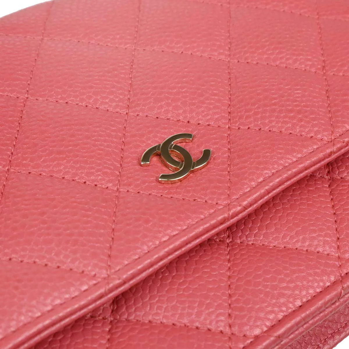 Chanel 2018 Pink Caviar Classic WOC Wallet On Chain - Image 6