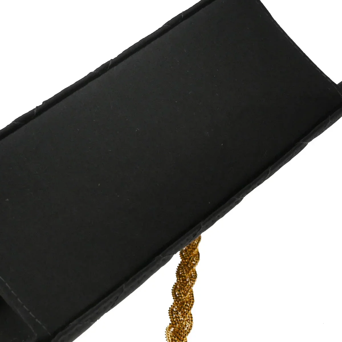 Chanel 1997-1999 Black Satin Single Flap Shoulder Bag - Image 5