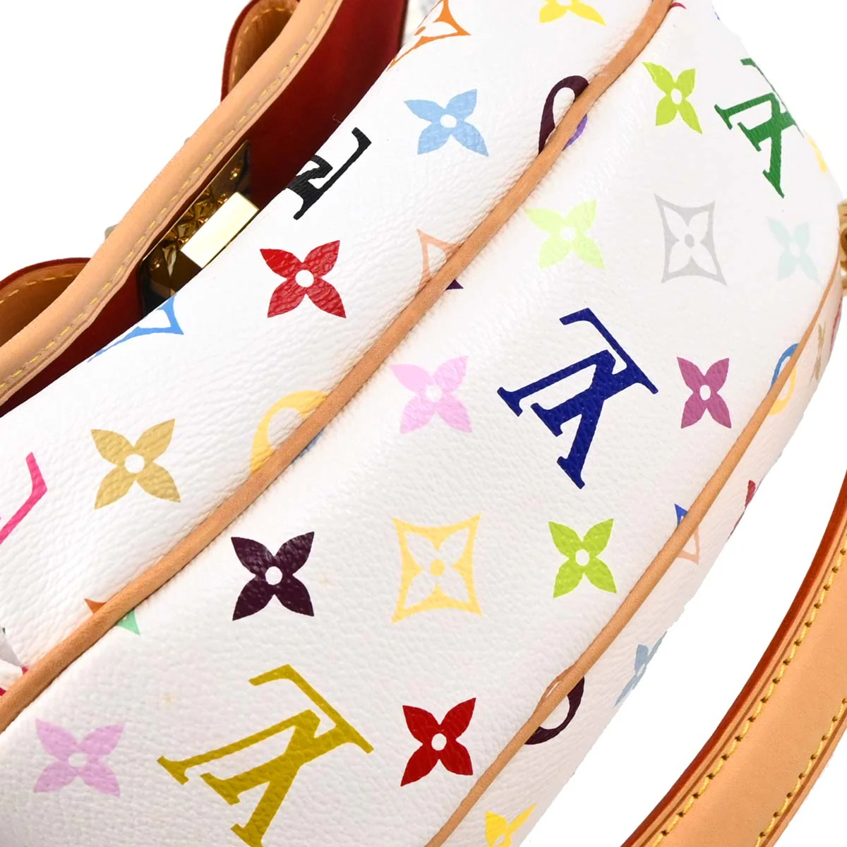 Louis Vuitton 2010 White Monogram Multicolor Patty Chain Handbag M40305 - Image 5