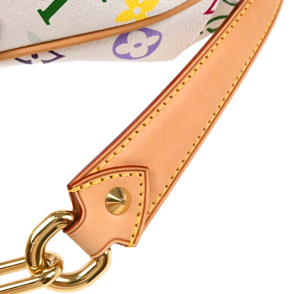 Louis Vuitton 2010 White Monogram Multicolor Patty Chain Handbag M40305 - Image 7