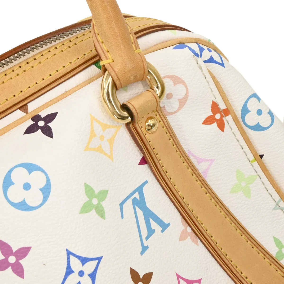 Louis Vuitton 2007 White Monogram Multicolor Priscilla Handbag M40096 - Image 3