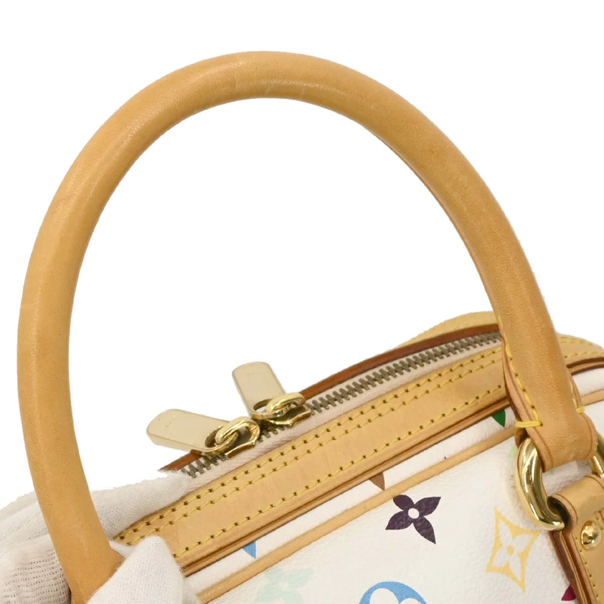Louis Vuitton 2007 White Monogram Multicolor Priscilla Handbag M40096 - Image 4