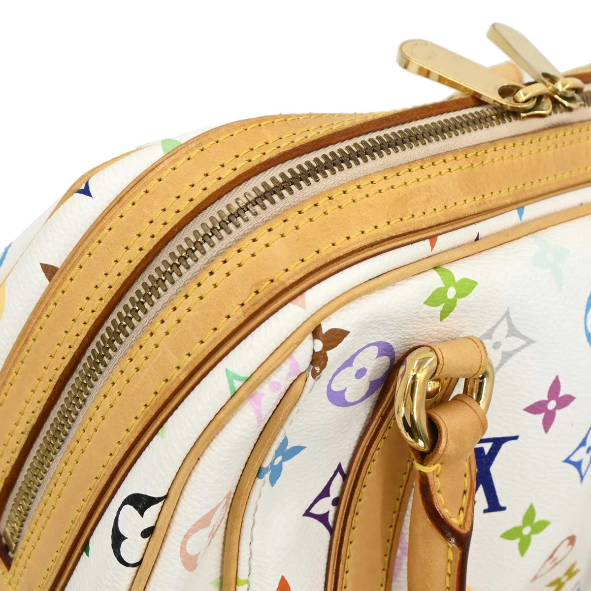 Louis Vuitton 2007 White Monogram Multicolor Priscilla Handbag M40096 - Image 6
