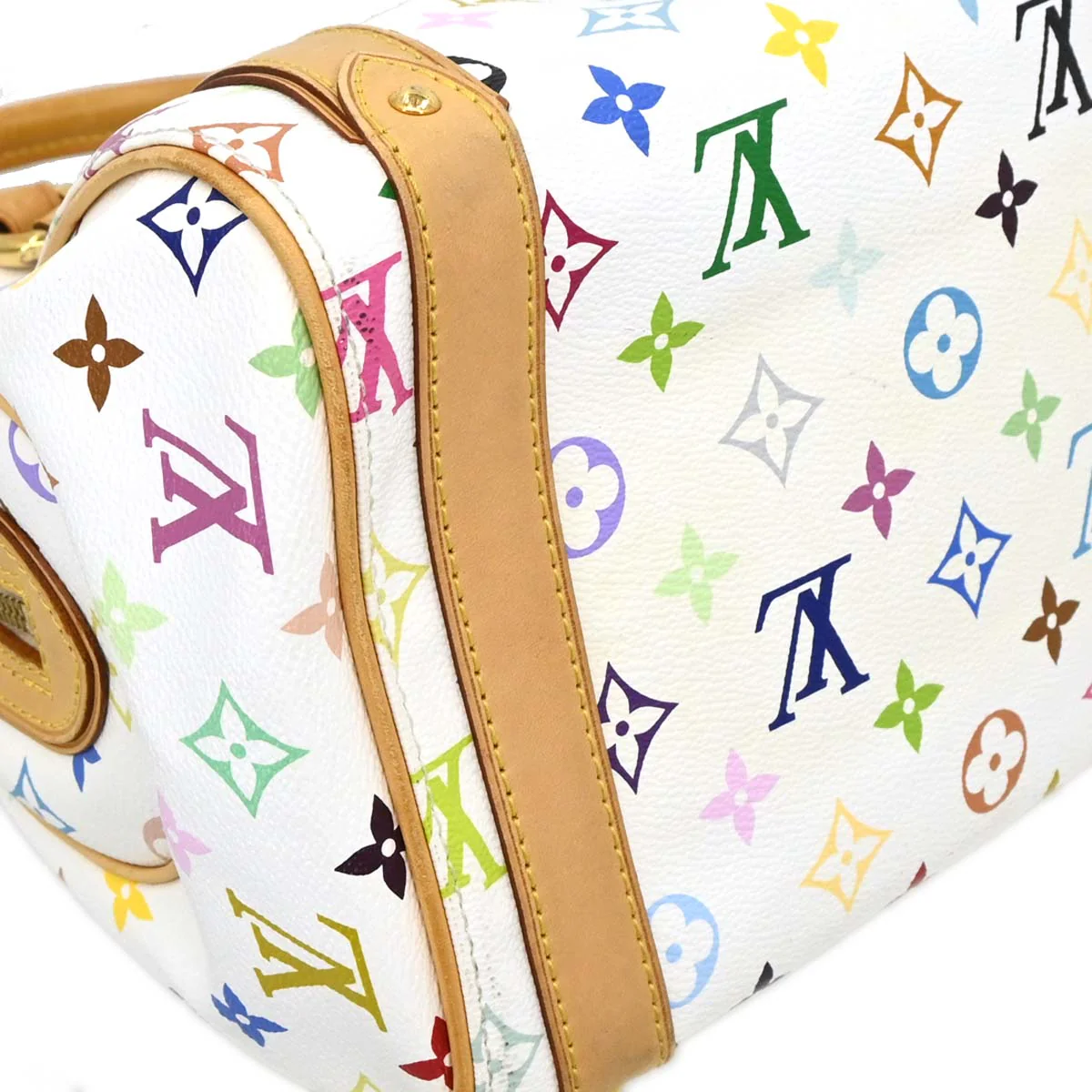 Louis Vuitton 2007 White Monogram Multicolor Priscilla Handbag M40096 - Image 7