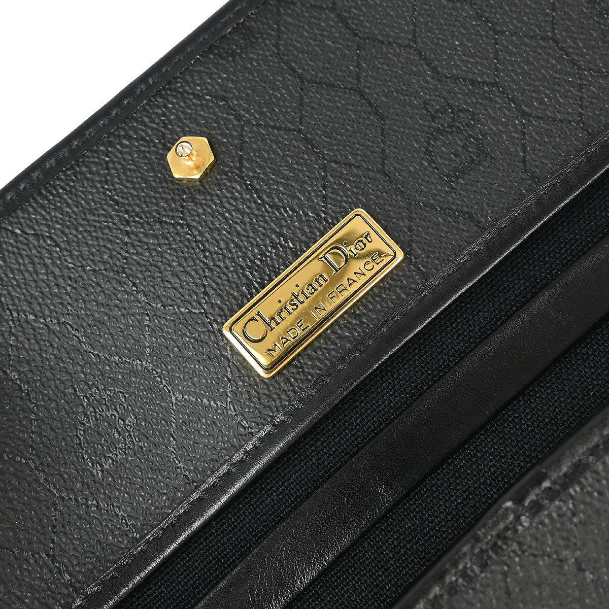 Christian Dior Black Honeycomb Shoulder Bag - Image 10