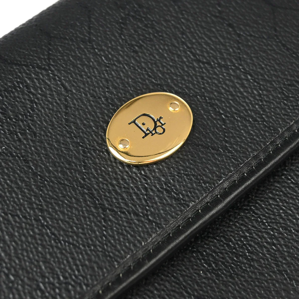 Christian Dior Black Honeycomb Shoulder Bag - Image 3