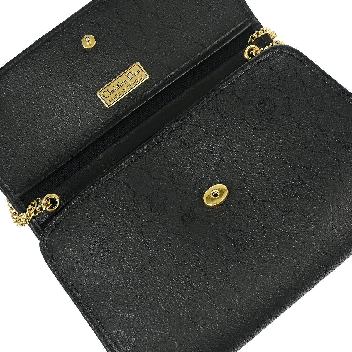 Christian Dior Black Honeycomb Shoulder Bag - Image 6