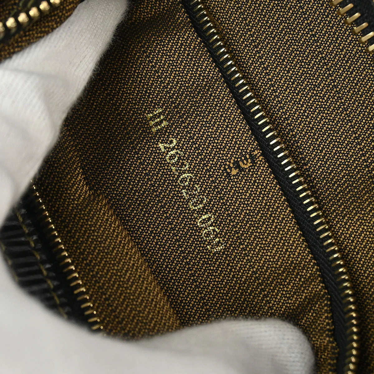 Fendi Brown Black Zucca Handbag - Image 10