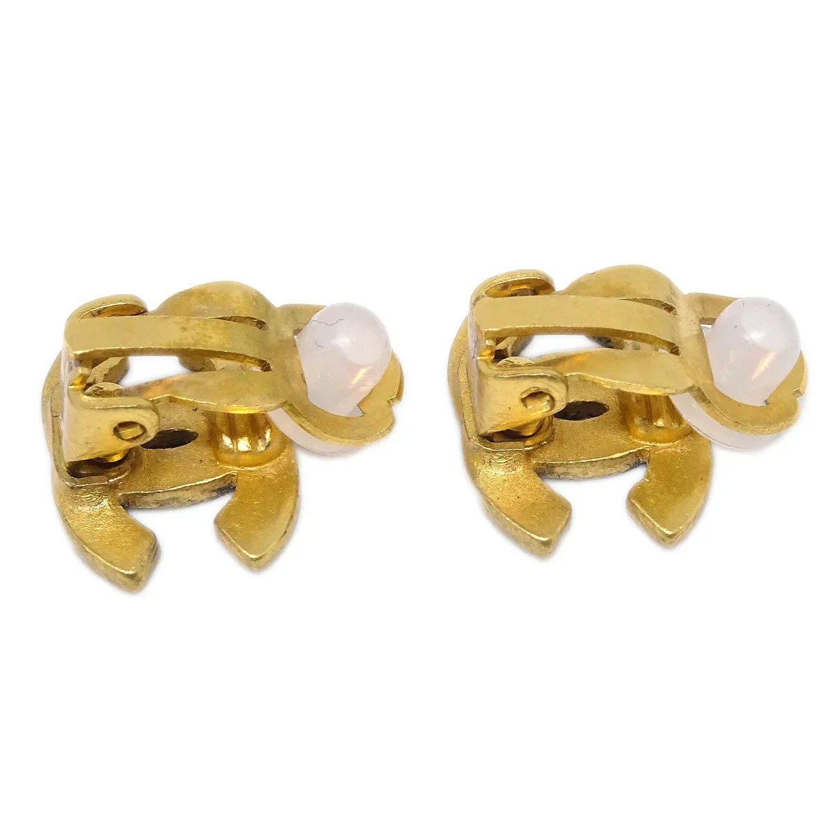 Chanel Gold CC Earrings Clip-On 99A - Image 3