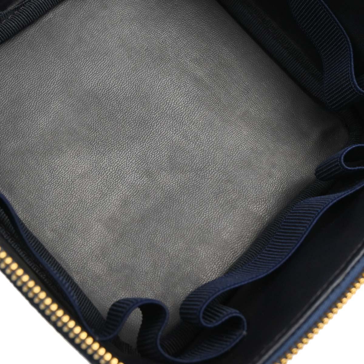 Chanel 1996-1997 Blue Denim Vanity Handbag - Image 8