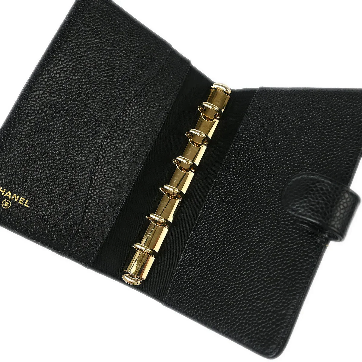Chanel 2001-2003 Black Caviar Note Book Cover Small Goods - Image 4