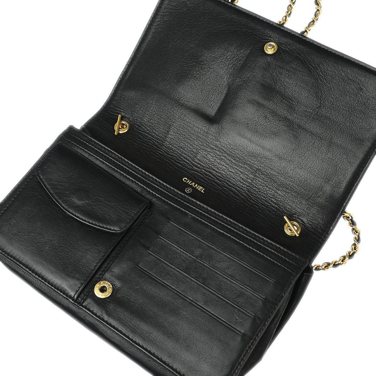 Chanel 1994-1996 Black Caviar Wallet on Chain WOC - Image 4