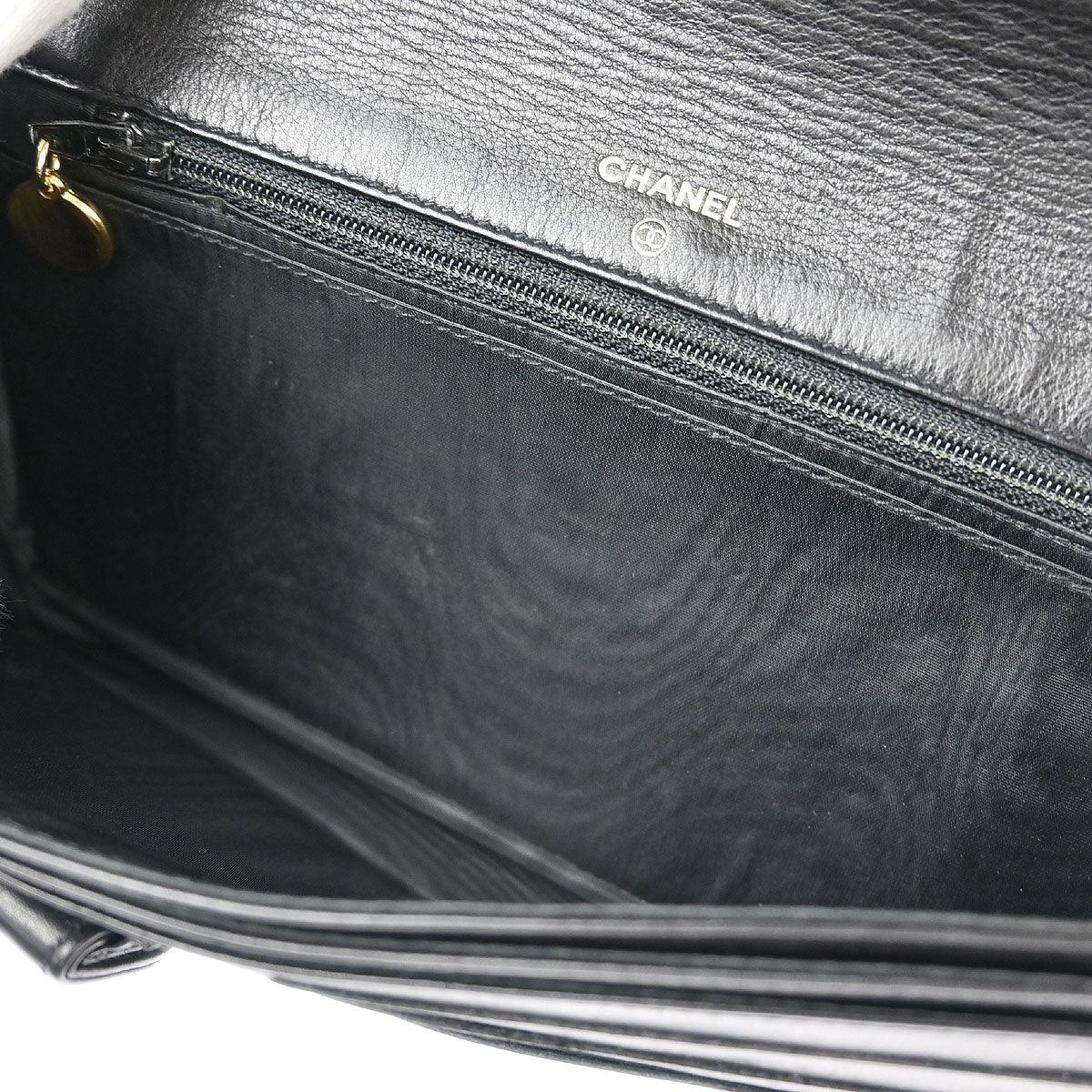 Chanel 1994-1996 Black Caviar Wallet on Chain WOC - Image 5