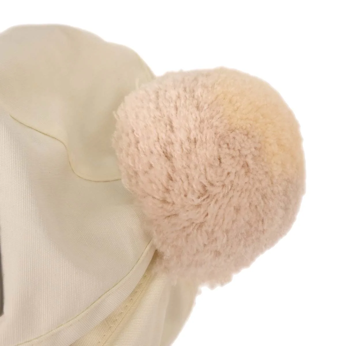 Chanel White Sport Line Knit Cap #M Small Good - Image 4