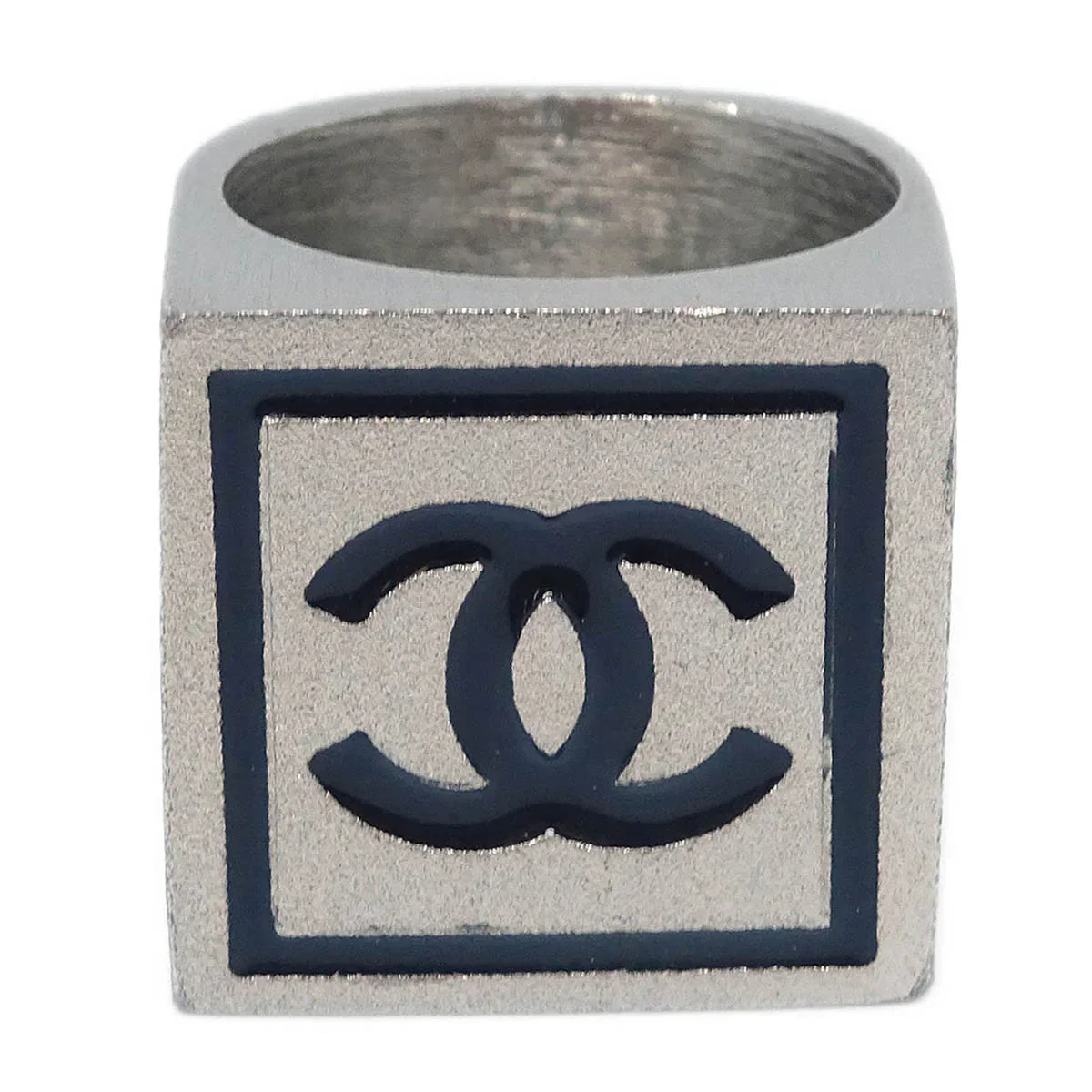 Chanel Ring Silver #53 02A