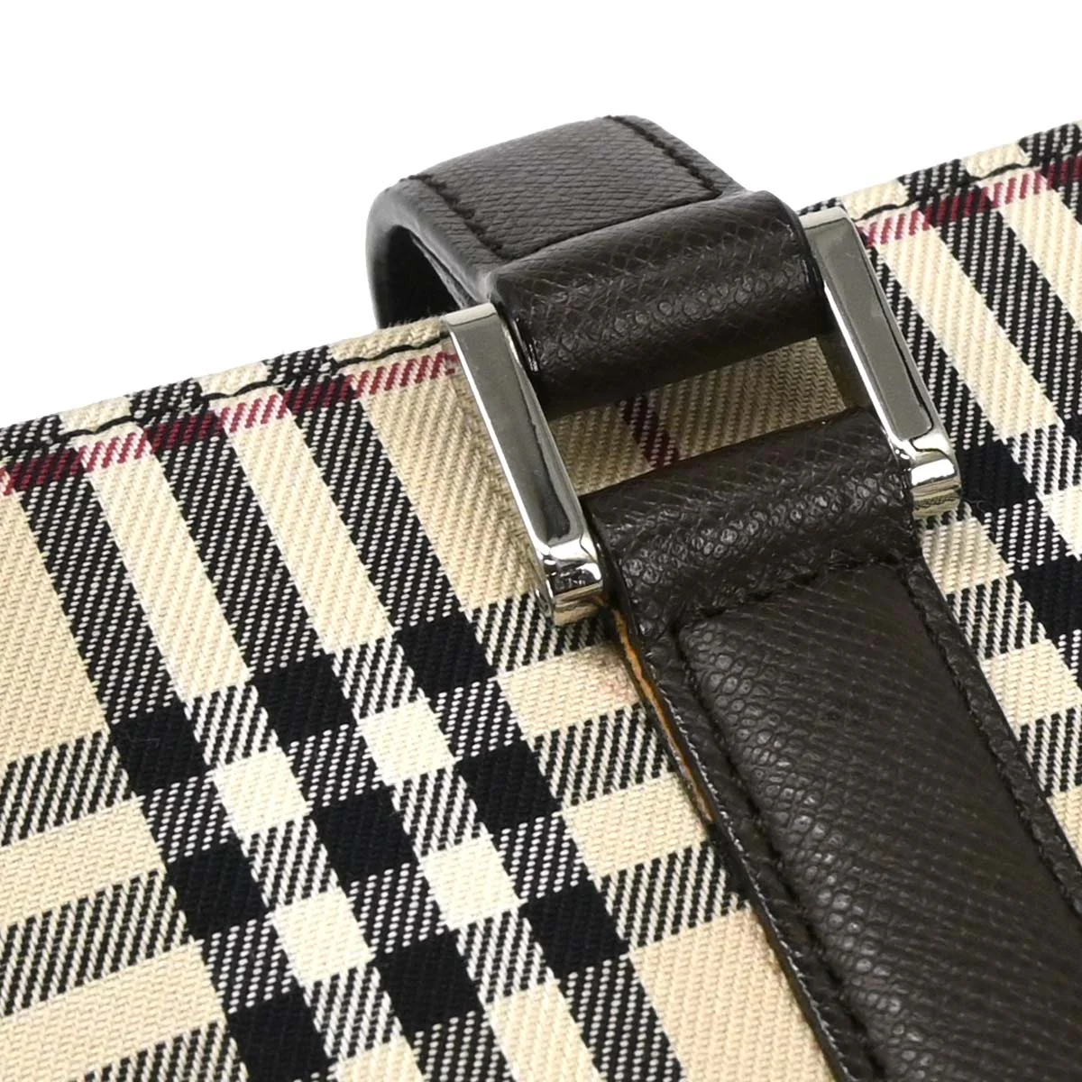 Burberry Beige Canvas Burberry Check Tote Handbag - Image 6